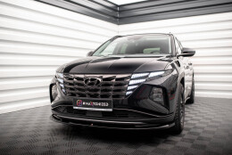 Cup Spoilerlippe Front Ansatz V.1 passend für Hyundai Tucson Mk4 schwarz Hochglanz