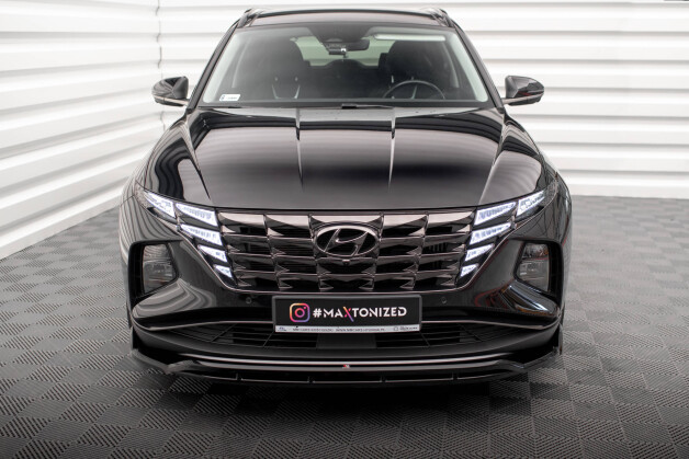 Cup Spoilerlippe Front Ansatz V.2 passend für Hyundai Tucson Mk4 schwarz Hochglanz