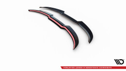 Heck Spoiler Aufsatz Abrisskante passend für Maserati Levante Mk1 schwarz Hochglanz