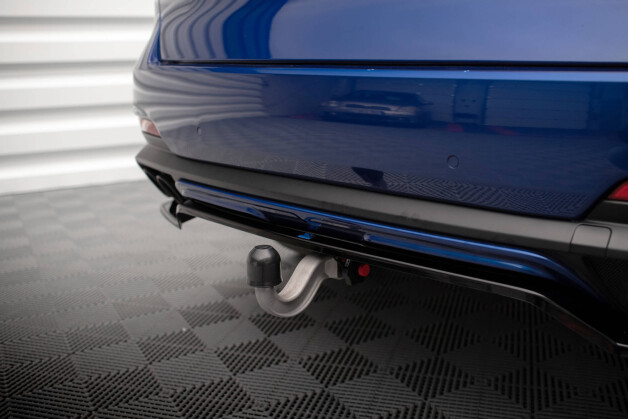 Mittlerer Cup Diffusor Heck Ansatz DTM Look passend für Maserati Levante GTS Mk1 schwarz Hochglanz