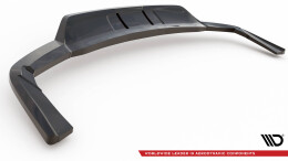 Mittlerer Cup Diffusor DTM Look Heck Ansatz für Maserati Levante GTS Mk1 schwarz Hochglanz