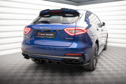 Mittlerer Cup Diffusor DTM Look Heck Ansatz für Maserati Levante GTS Mk1 schwarz Hochglanz