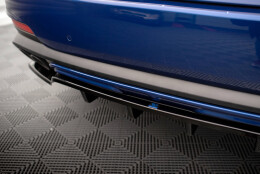 Mittlerer Cup Diffusor Heck Ansatz DTM Look passend für Maserati Levante GTS Mk1 schwarz Hochglanz