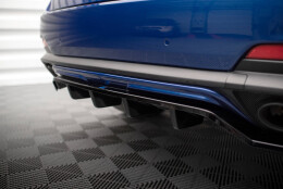 Mittlerer Cup Diffusor Heck Ansatz DTM Look passend für Maserati Levante GTS Mk1 schwarz Hochglanz