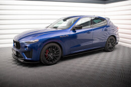 Seitenschweller Ansatz Cup Leisten passend für Maserati Levante GTS / Trofeo Mk1 schwarz Hochglanz