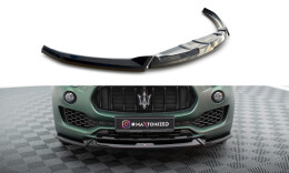 Cup Spoilerlippe Front Ansatz V.1 passend für Maserati Levante Mk1 schwarz Hochglanz