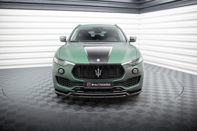 Cup Spoilerlippe Front Ansatz V.2 passend für Maserati Levante Mk1 schwarz Hochglanz