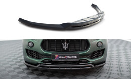 Cup Spoilerlippe Front Ansatz V.2 für Maserati Levante Mk1 schwarz Hochglanz