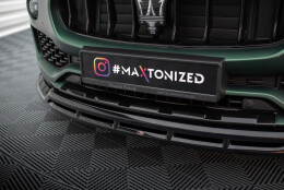Cup Spoilerlippe Front Ansatz V.2 passend für Maserati Levante Mk1 schwarz Hochglanz