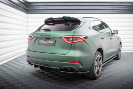 Mittlerer Cup Diffusor DTM Look Heck Ansatz für Maserati Levante Mk1 schwarz Hochglanz