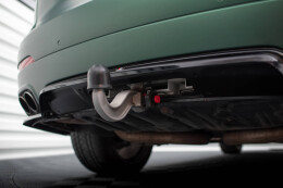 Mittlerer Cup Diffusor Heck Ansatz DTM Look für Maserati Levante Mk1 schwarz Hochglanz