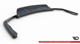 Mittlerer Cup Diffusor Heck Ansatz DTM Look passend für Maserati Levante Mk1 schwarz Hochglanz