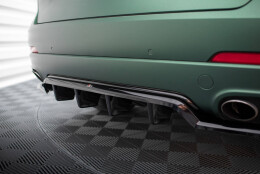 Mittlerer Cup Diffusor Heck Ansatz DTM Look passend für Maserati Levante Mk1 schwarz Hochglanz