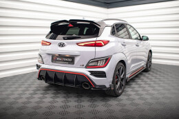 Street Pro Heckschürze Heck Ansatz Diffusor für Hyundai Kona N Mk1 schwarz