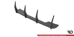 Street Pro Heckschürze Heck Ansatz Diffusor passend für Hyundai Kona N Mk1 schwarz-rot