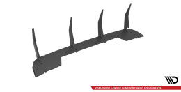 Street Pro Heckschürze Heck Ansatz Diffusor passend für Hyundai Kona N Mk1 schwarz-rot