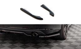 Heck Ansatz Flaps Diffusor passend für Volvo V90 Mk2 schwarz Hochglanz
