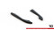 Heck Ansatz Flaps Diffusor passend für Volvo V90 Mk2 schwarz Hochglanz