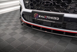 Cup Spoilerlippe Front Ansatz V.1 passend für Hyundai Kona N Mk1 schwarz Hochglanz
