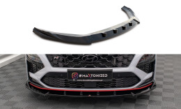 Cup Spoilerlippe Front Ansatz V.2 passend für Hyundai Kona N Mk1 schwarz Hochglanz