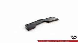 Mittlerer Cup Diffusor Heck Ansatz für Hyundai Kona N Mk1 schwarz Hochglanz