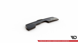 Mittlerer Cup Diffusor Heck Ansatz passend für Hyundai Kona N Mk1 schwarz Hochglanz