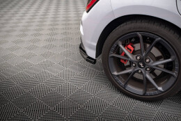 Heck Ansatz Flaps Diffusor V.1 passend für Hyundai Kona Mk1 schwarz Hochglanz