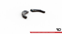 Heck Ansatz Flaps Diffusor V.1 passend für Hyundai Kona Mk1 schwarz Hochglanz