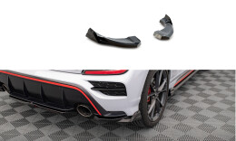 Heck Ansatz Flaps Diffusor V.2 passend für Hyundai Kona N Mk1 schwarz Hochglanz