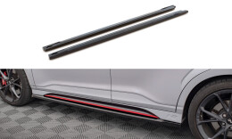 Seitenschweller Ansatz Cup Leisten V.1 passend für Hyundai Kona N Mk1 schwarz Hochglanz