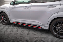 Seitenschweller Ansatz Cup Leisten V.1 passend für Hyundai Kona N Mk1 schwarz Hochglanz