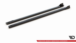 Seitenschweller Ansatz Cup Leisten V.2 passend für Hyundai Kona N Mk1 schwarz Hochglanz