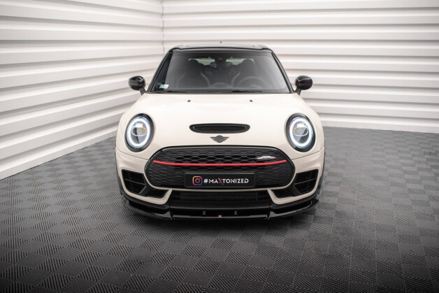 Cup Spoilerlippe Front Ansatz V.1 passend für Mini Cooper Clubman John Cooper Works F54 Facelift schwarz Hochglanz
