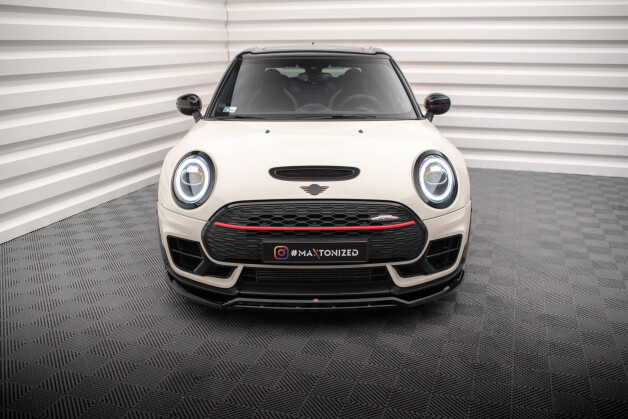 Cup Spoilerlippe Front Ansatz V.2 passend für Mini Cooper Clubman John Cooper Works F54 Facelift schwarz Hochglanz