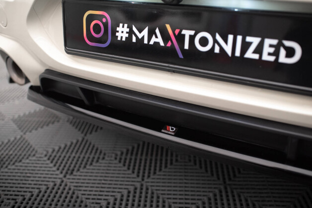 Mittlerer Cup Diffusor Heck Ansatz passend für Mini Cooper Clubman John Cooper Works F54 Facelift schwarz Hochglanz
