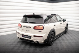Heck Ansatz Flaps Diffusor passend für Mini Cooper Clubman John Cooper Works F54 Facelift schwarz Hochglanz