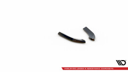 Heck Ansatz Flaps Diffusor passend für Mini Cooper Clubman John Cooper Works F54 Facelift schwarz Hochglanz