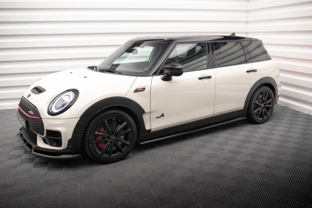 Seitenschweller Ansatz Cup Leisten passend für Mini Cooper Clubman John Cooper Works F54 Facelift schwarz Hochglanz