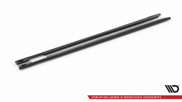 Seitenschweller Ansatz Cup Leisten für Mini Cooper Clubman John Cooper Works F54 Facelift schwarz Hochglanz