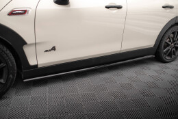 Seitenschweller Ansatz Cup Leisten passend für Mini Cooper Clubman John Cooper Works F54 Facelift schwarz Hochglanz