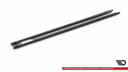 Seitenschweller Ansatz Cup Leisten passend für Mini Cooper Clubman John Cooper Works F54 Facelift schwarz Hochglanz