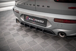 Street Pro Heckschürze Heck Ansatz Diffusor passend für Mini Cooper Clubman John Cooper Works F54 SCHWARZ