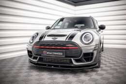 Cup Spoilerlippe Front Ansatz V.3 passend für Mini Cooper Clubman John Cooper Works F54 Facelift schwarz Hochglanz