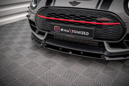 Cup Spoilerlippe Front Ansatz V.4 passend für Mini Cooper Clubman John Cooper Works F54 Facelift schwarz Hochglanz