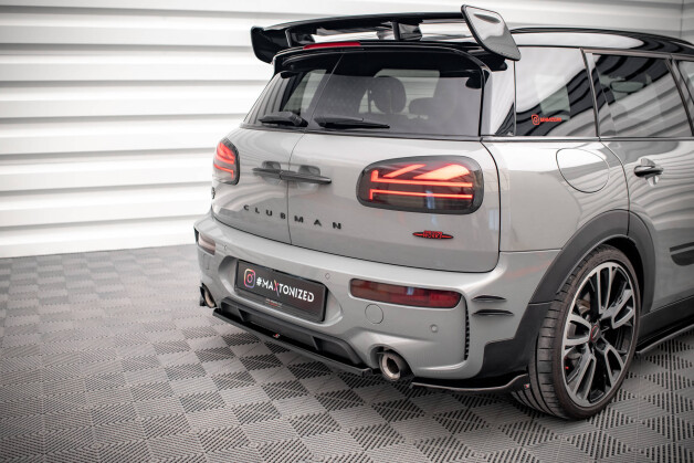 Mittlerer Cup Diffusor Heck Ansatz passend für Mini Cooper Clubman John Cooper Works F54 Facelift schwarz Hochglanz