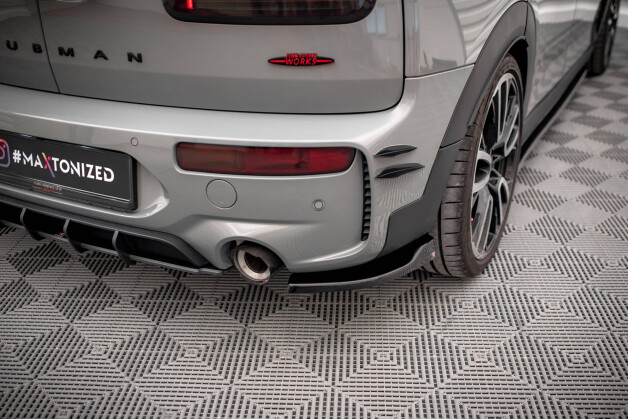 Heck Ansatz Flaps Diffusor V.2 passend für Mini Cooper Clubman John Cooper Works F54 Facelift schwarz Hochglanz