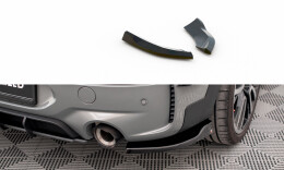 Heck Ansatz Flaps Diffusor V.2 passend für Mini Cooper Clubman John Cooper Works F54 Facelift schwarz Hochglanz