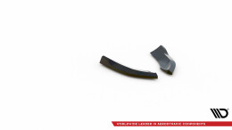 Heck Ansatz Flaps Diffusor V.2 passend für Mini Cooper Clubman John Cooper Works F54 Facelift schwarz Hochglanz