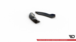 Heck Ansatz Flaps Diffusor V.2 passend für Mini Cooper Clubman John Cooper Works F54 Facelift schwarz Hochglanz