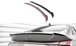 Heck Spoiler Aufsatz Abrisskante passend für Hyundai Elantra Mk7 schwarz Hochglanz